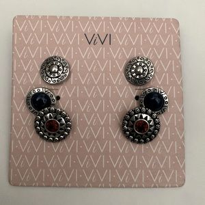 ViVI Pierced Earrings set of 3